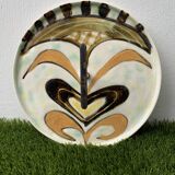 Cheese tray, Vallauris ceramics, unique piece, 1960