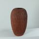 Vintage mid-century brutalist sgraffito ceramic vase