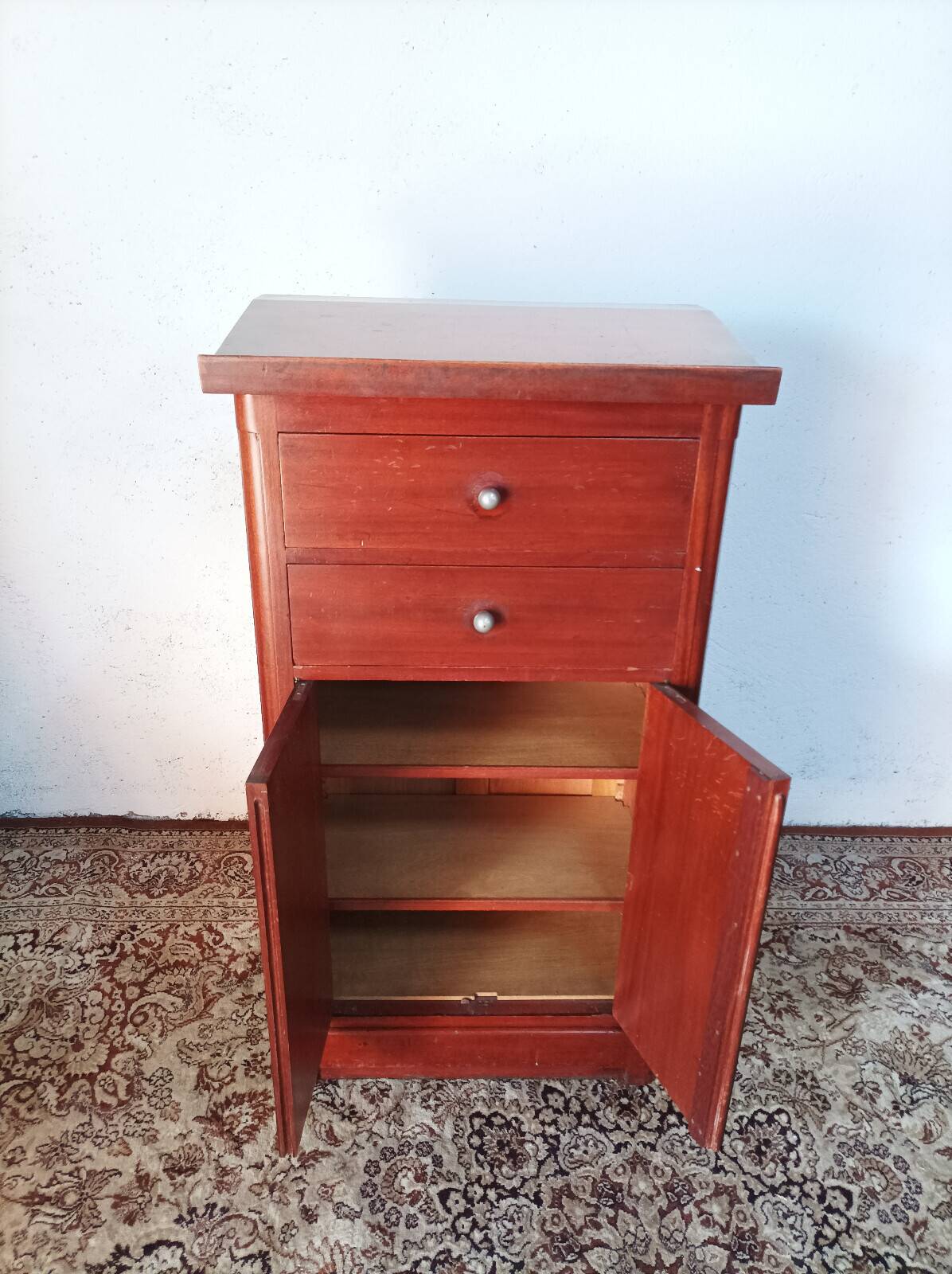 Vintage mahogany entrance writing desk