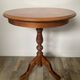 Side table or end table in solid wood with marquetry top.