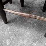 Mulched brutalist chairs, set of 6
