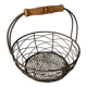 Panier à œufs métal bois