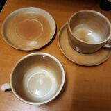 Paire de tasses en grès
