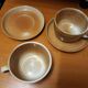 Pair of sandstone cups