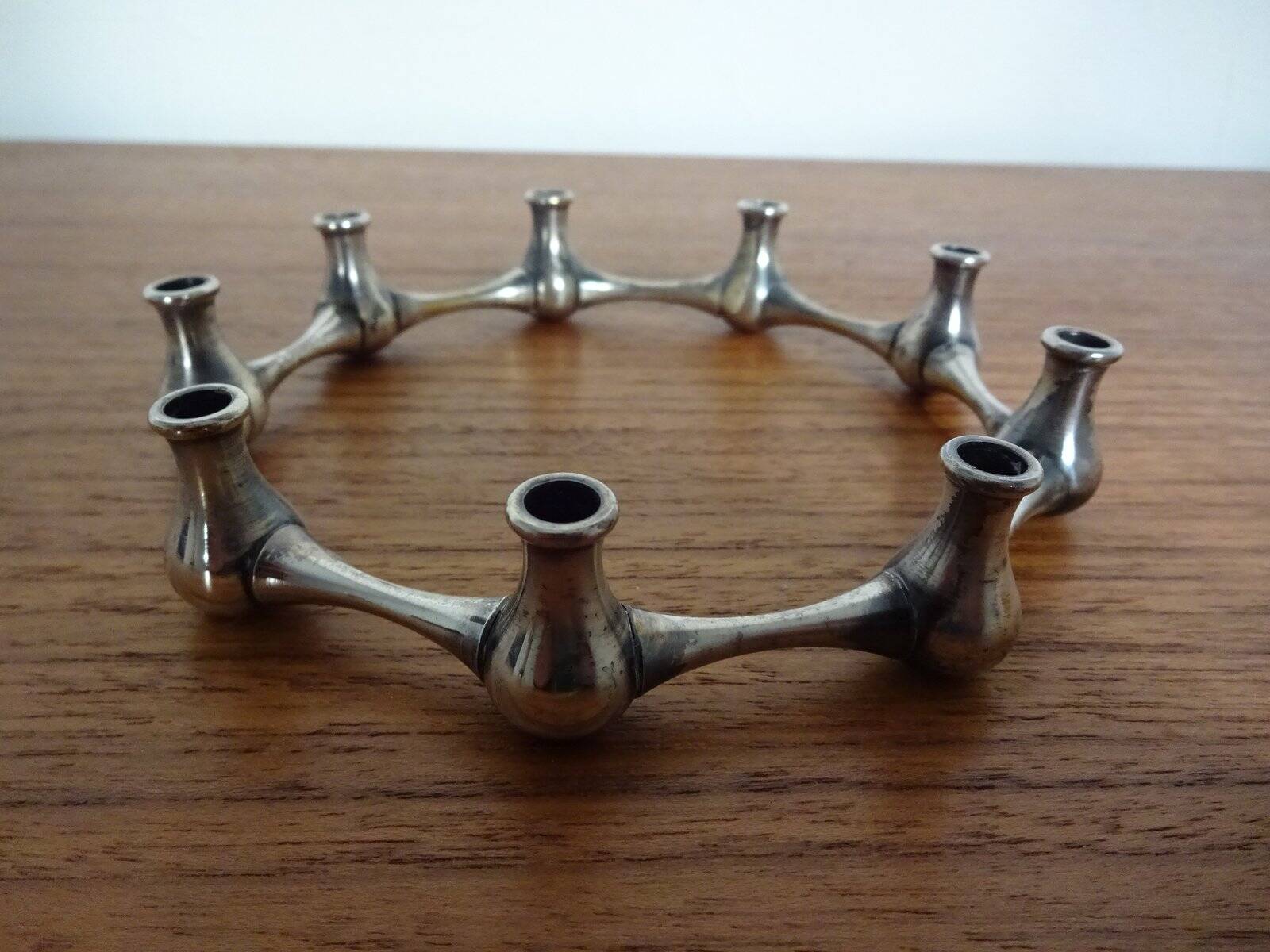 Silver-Plated Brass Candleholder by Jens Quistgaard, 1960s