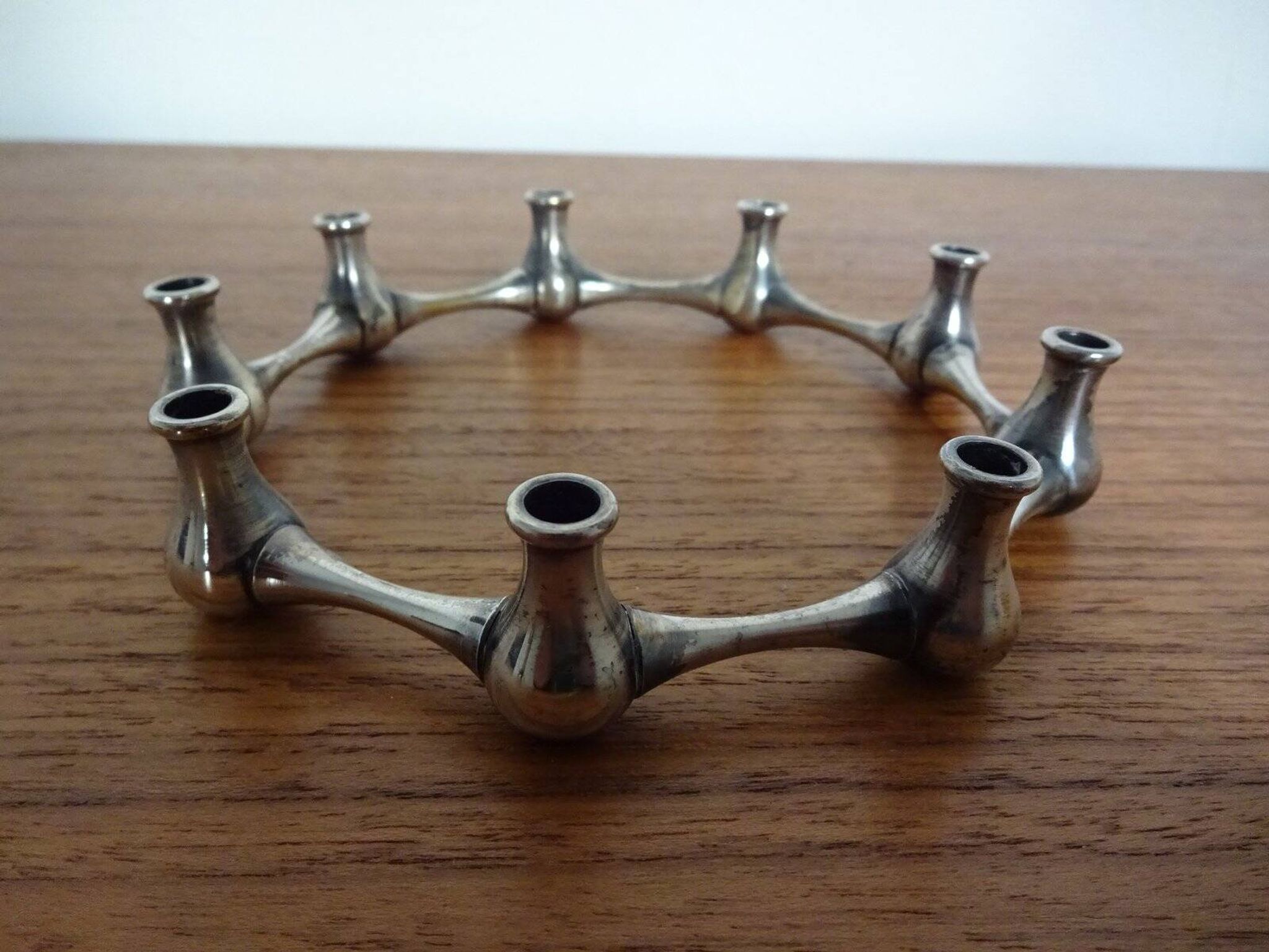 Silver-Plated Brass Candleholder by Jens Quistgaard, 1960s
