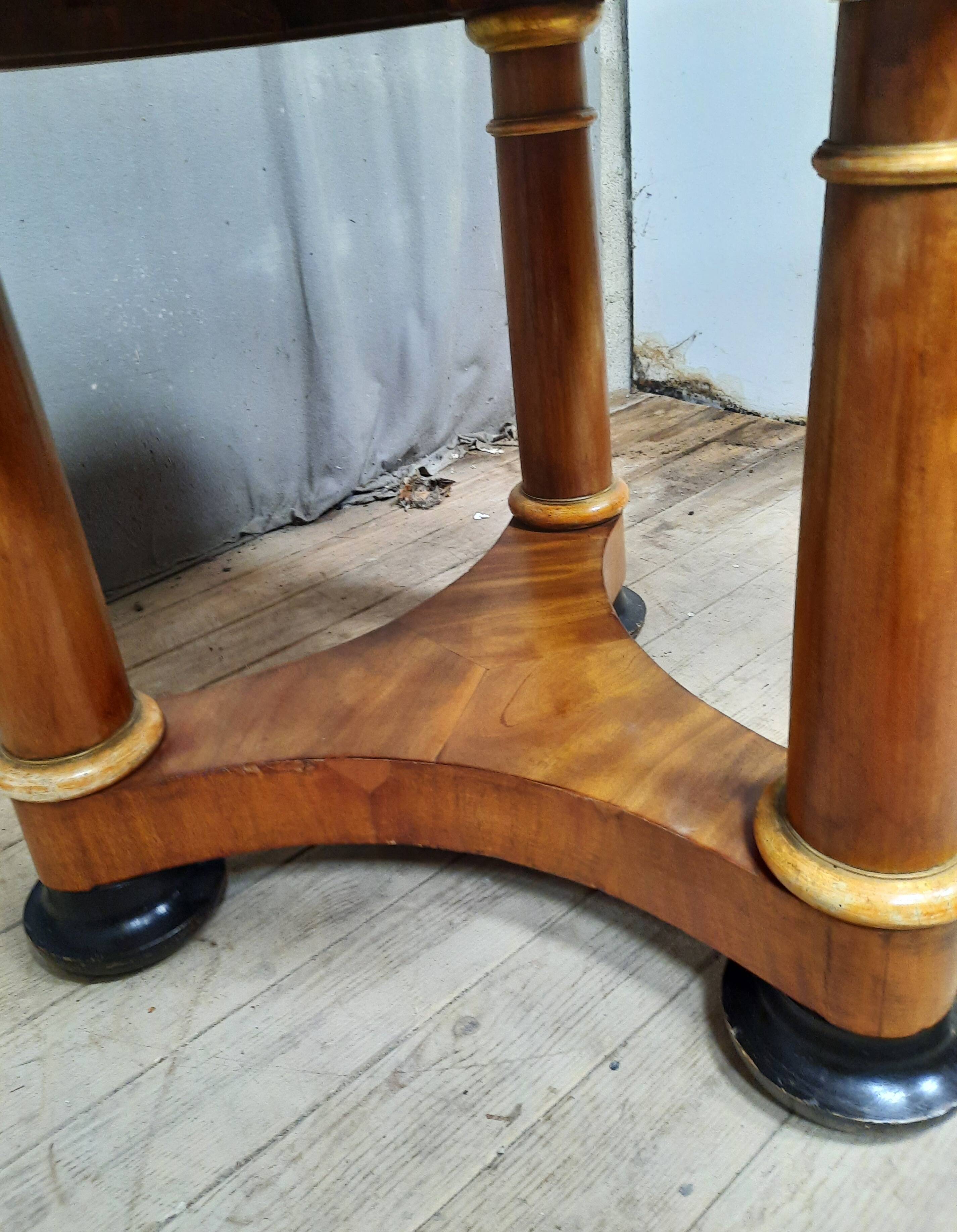 Empire pedestal table