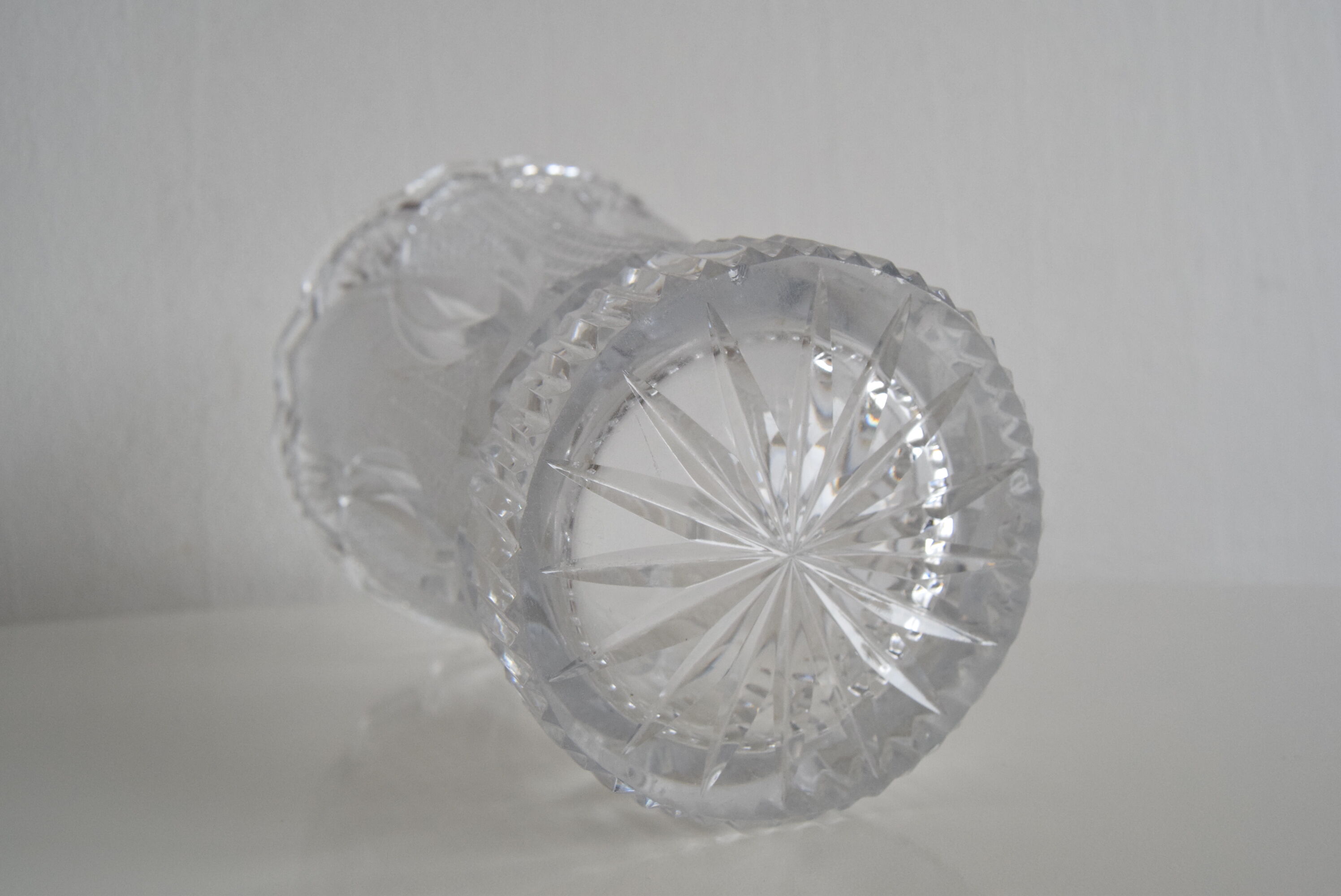 Crystal vase Novy Bor 1960s