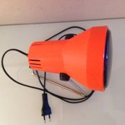 Orange infrared lamp by Condel / vintage 70s