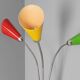 Three-armed floor lamp, Lidokov, 1950s–1960s, Czechoslovakia