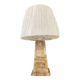 Modernist Table Lamp in Honey Onyx and Golden Maltese Cross - 1970s