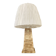 Modernist Table Lamp in Honey Onyx and Golden Maltese Cross - 1970s