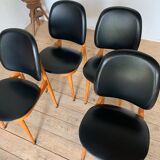 4 Baumann chairs by Pierre Guariche model Pegasus - batch of 4
