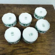 6 Rosenthal Monbijou ramekins with Giscard decoration, vintage porcelain.
