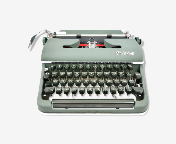 Machine à écrire Olympia Oriette SG-3 verte révisée ruban neuf