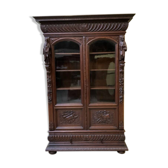 Imposing antique Neo-Renaissance bookcase