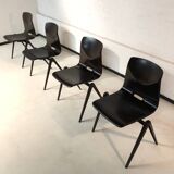 4 vintage Thur op seat chairs - Pagholz circa 1970