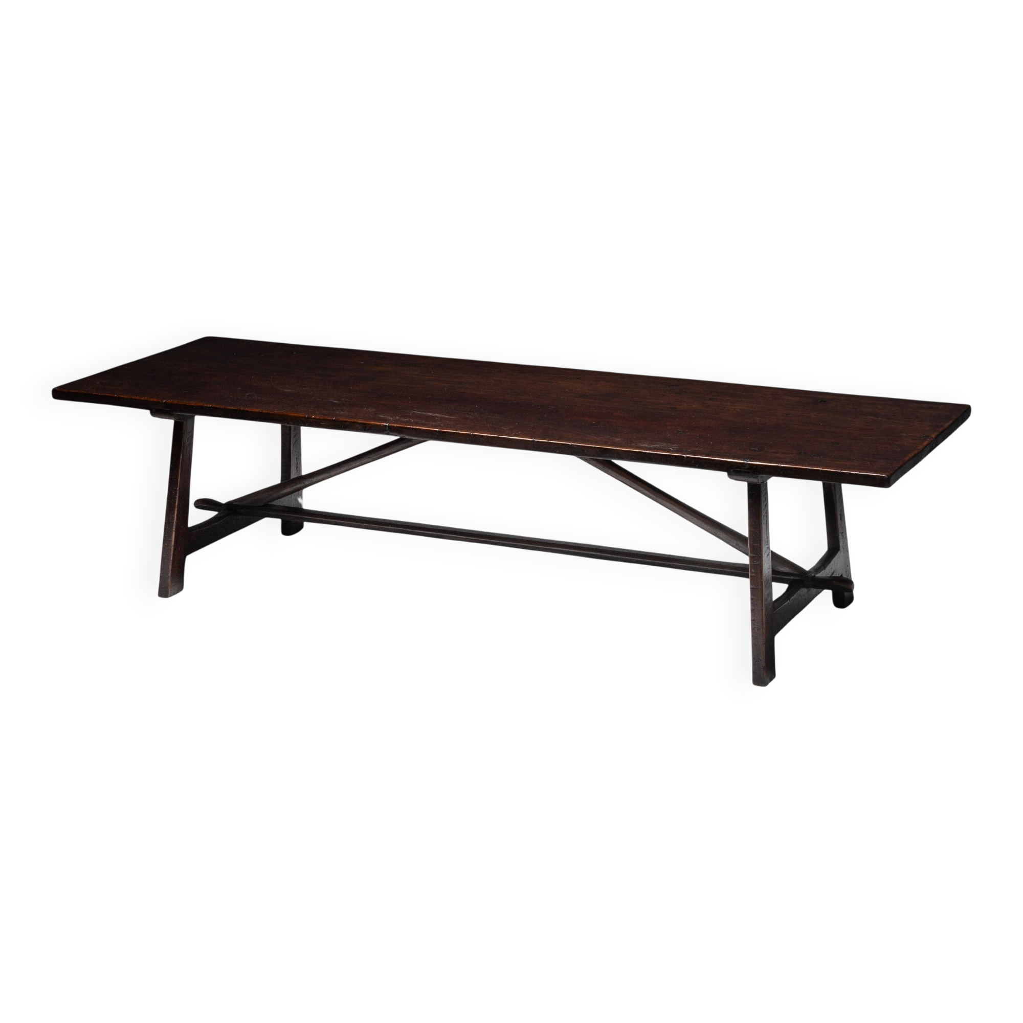 Rustic Vernacular Dining Table, France, Early 20th Century