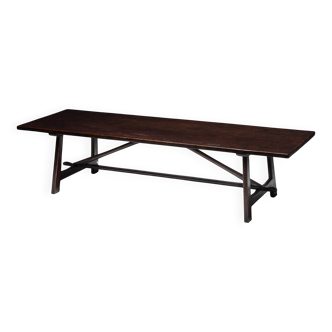 Rustic Vernacular Dining Table, France, Early 20th Century