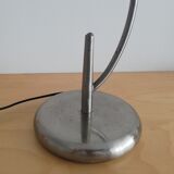 Pair of table lamps opal glass and chrome
