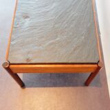 Vintage coffee table with stone tray