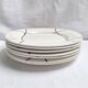Flat plates St Amand model Bayonne white, green and black.