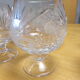 6 saint-louis crystal cognac glasses