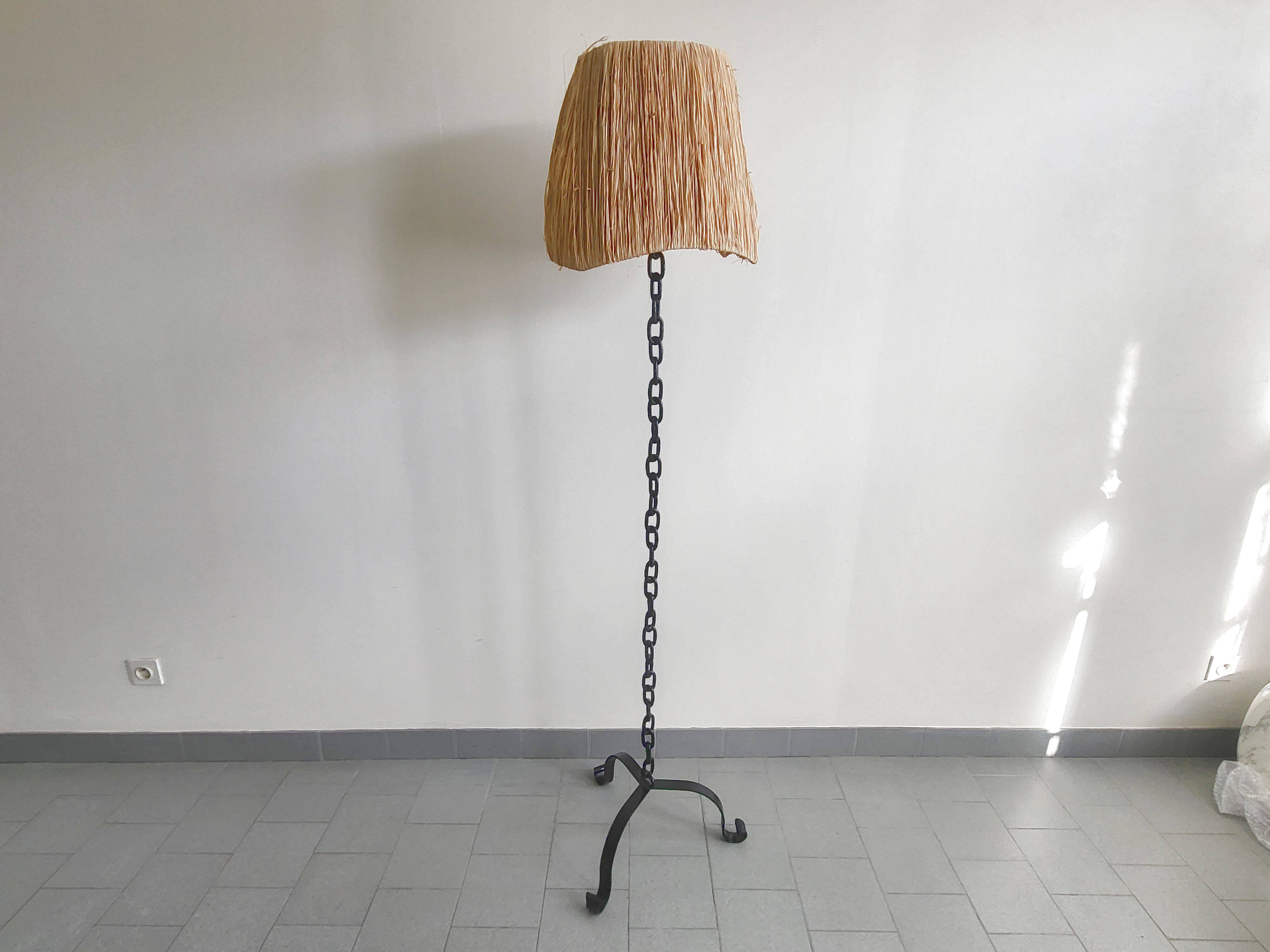 Vintage chain floor lamp 1970
