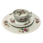 Limoges, selfish service cup plate Lazeyras 20th century