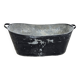 Old zinc bathtub