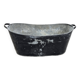 Old zinc bathtub