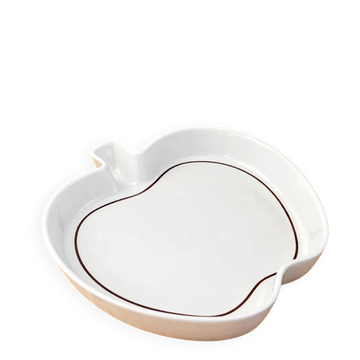 Plat à four vintage REVOL France en porcelaine forme pomme