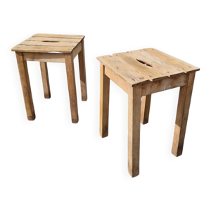 lot de 2 tabourets d'ateliers