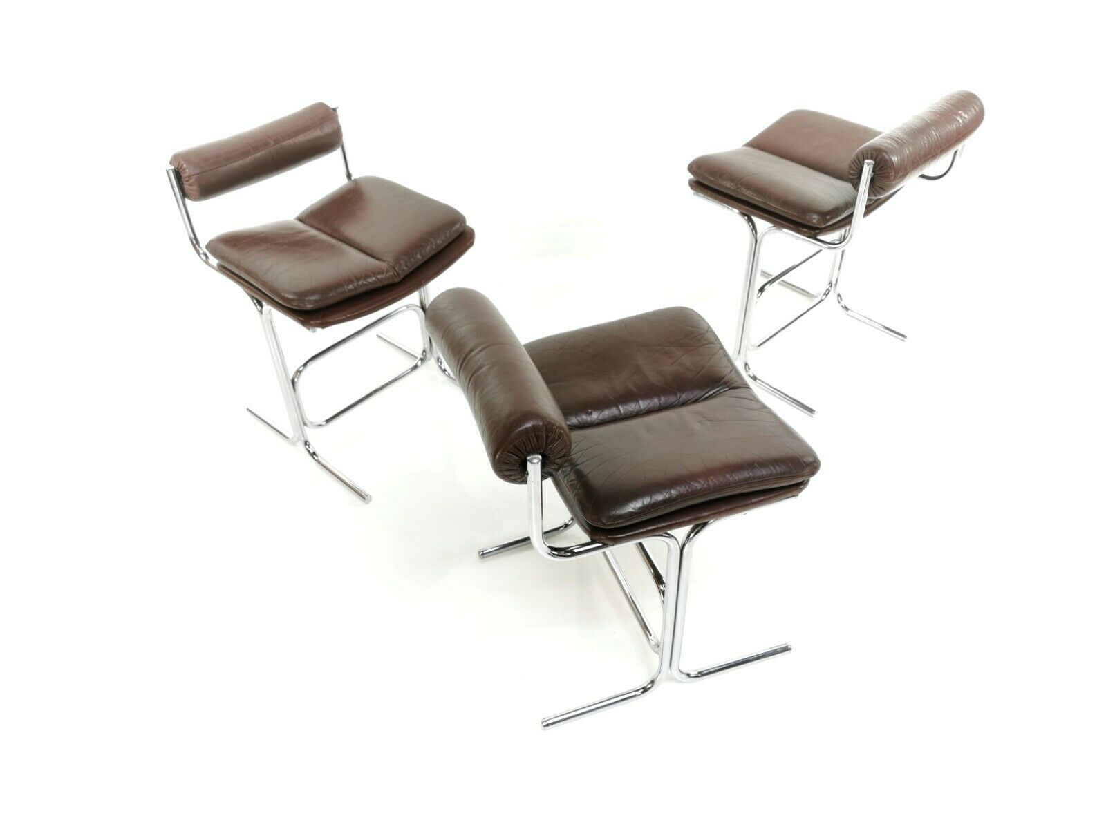 Ensemble de trois chaises Pieff Eleganza par Tim Bates Mid Century 1960s