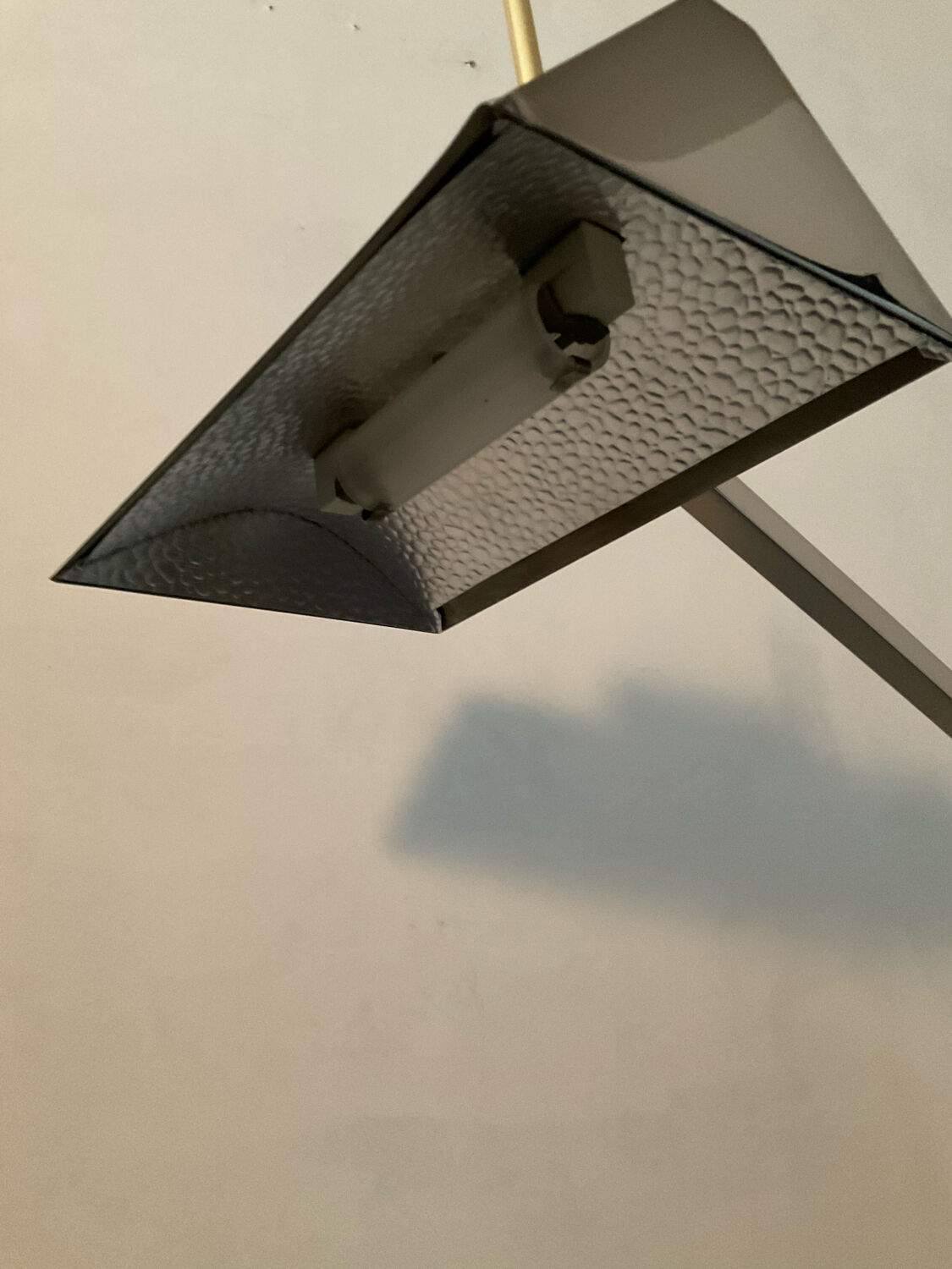 Golden Deknudt floor lamp from the 70s