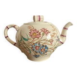 Théière en terre de fer polychrome K&G Luneville Bleuet