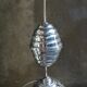 Opaline light hanging lamp with pulley