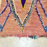 Moroccan Berber carpet hallway Boujaad vintage 320 x 78 cm