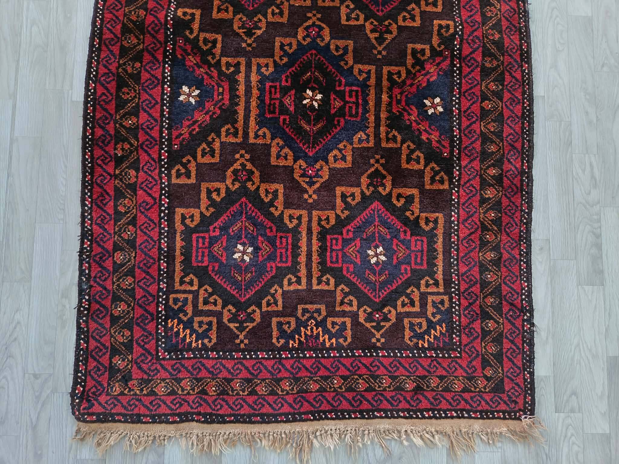 Handmade Afghan Belouch carpet