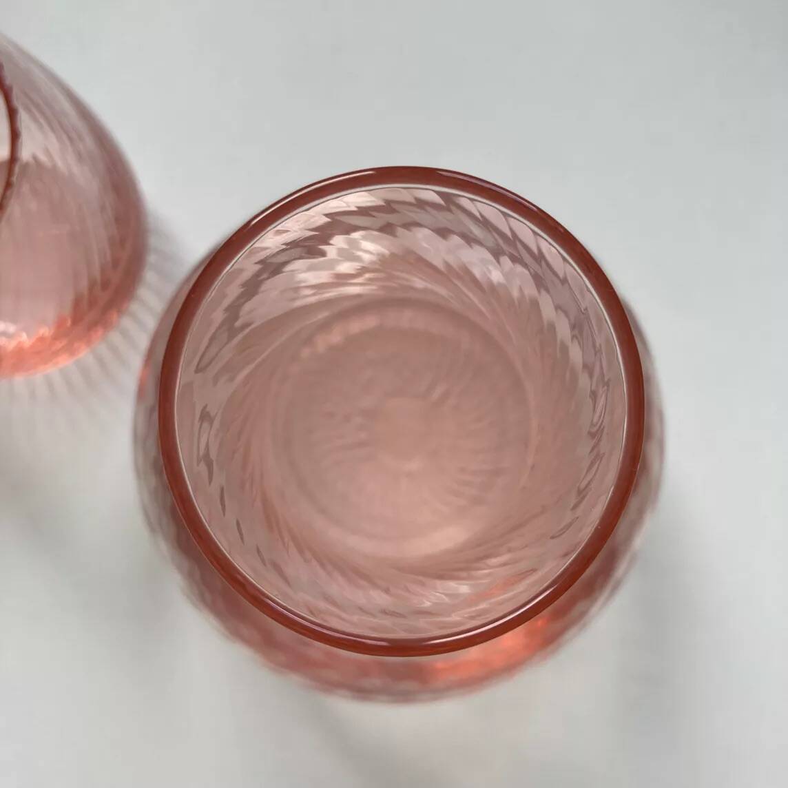 Pink Glass Night Carafe