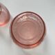 Carafe de nuit verre rose