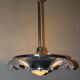 Art Deco pendant lamp by Ezan France, 2 lights 1920