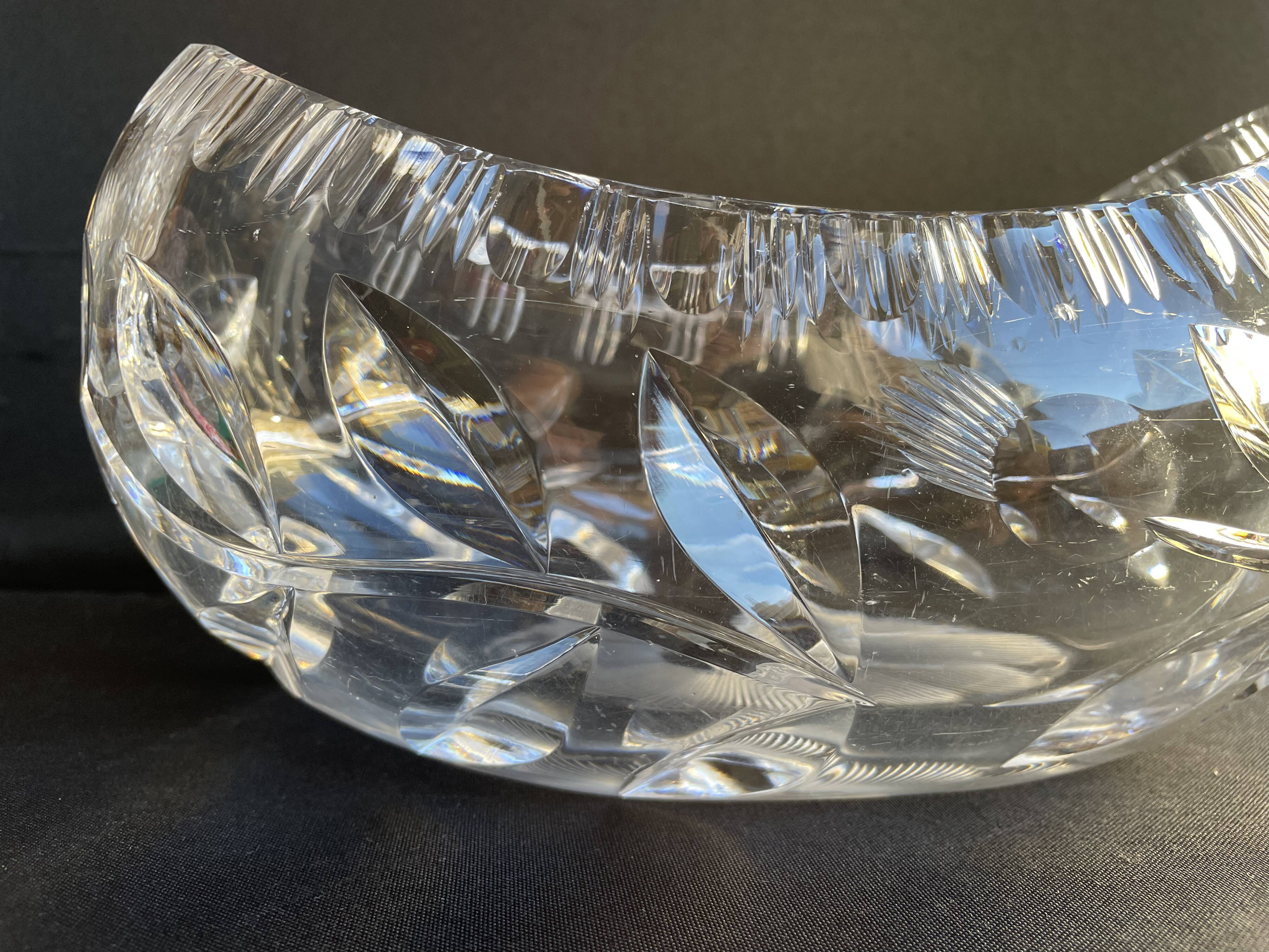 1629 Table planter - Modern mid-century - Hand-cut crystal