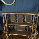 Rattan And Canework Bar From The 1970s - 20th