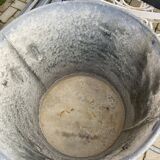 Vintage galvanized zinc basin