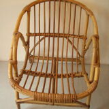 Fauteuil d'enfant en osier bambou rotin déco chambre bébé