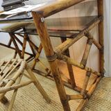 Bureau en rotin vintage