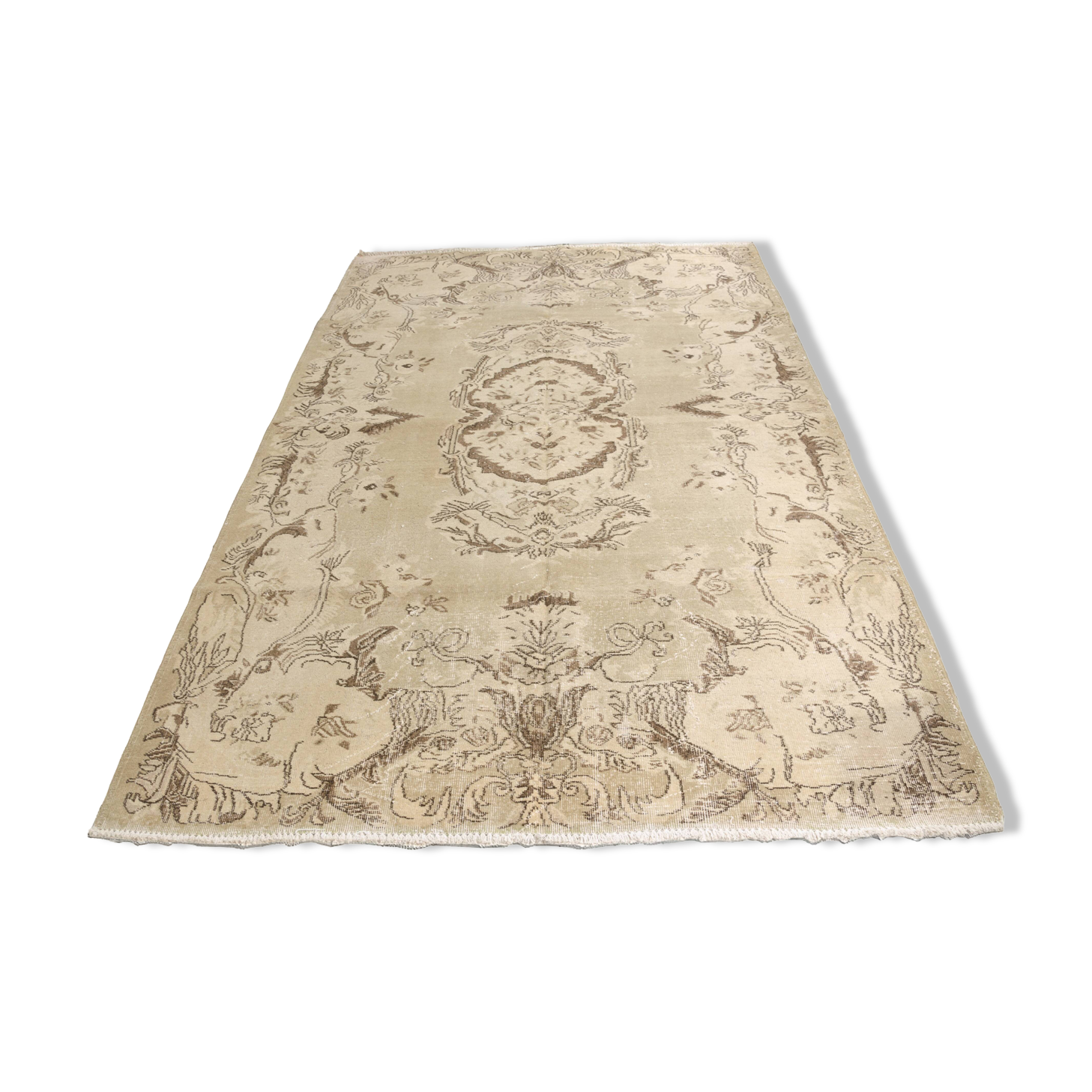 Beige Turkish Vintage Carpet sku825