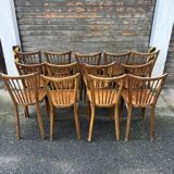 (Lot) 13 Stamped Baumann Chairs