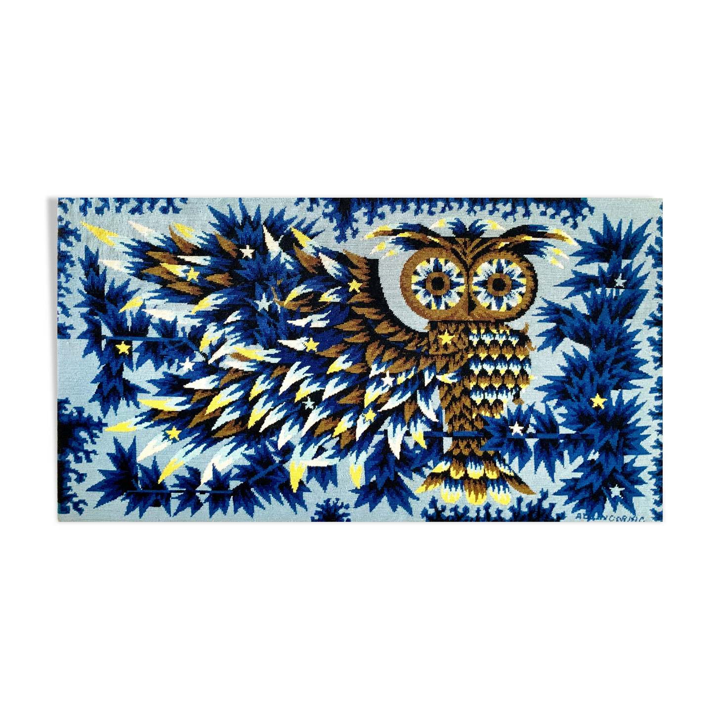 "The Night" tapestry by Alain Cornic